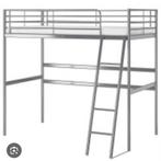 Ikea Svarta Hoogslaper - Perfect voor kleine ruimtes!, Ophalen, Gebruikt, Eenpersoons, 160 tot 180 cm