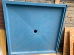 Rvs douchebak 100x100 blauw gepoedercoat, Doe-het-zelf en Verbouw, Ophalen, Zo goed als nieuw, Rvs, Douche