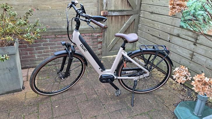 Qwic Premium MN7 (plus) elektrische damesfiets, Fietsen en Brommers, Elektrische fietsen, Zo goed als nieuw, Qwic, 47 tot 51 cm