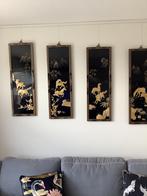 4 Chinese Panelen, Antiek en Kunst, Curiosa en Brocante, Ophalen of Verzenden