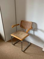 Vintage webbing stoel cesca breuer buisframe stoel, Huis en Inrichting, Stoelen, Ophalen, Gebruikt, Bruin, Eén