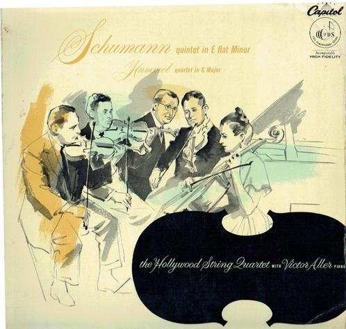 Schumann  Hummel The Hollywood String Quartet Victor Aller, Cd's en Dvd's, Vinyl | Klassiek, Zo goed als nieuw, Romantiek, Kamermuziek