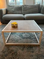 Spinder design Salontafel wit stalen onderstel 80x80cm (€50), Ophalen, Gebruikt, 50 tot 100 cm, 50 tot 100 cm