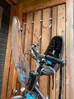 Thule voorzitje Yepp incl windscherm en stuur adapter, Ophalen, Voetsteuntjes, Voorzitje, Zo goed als nieuw