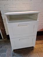 IKEA Brimnes Kast met 2 Lades en Open Vak, Ophalen, Minder dan 50 cm, Gebruikt, Met lade(s)