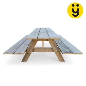 Slechts 199euro Authentieke Picknickbank van Oud Steigerhout beschikbaar voor biedingen