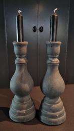 Set sobere betonnen kandelaars (Brynzx), Ophalen, Overige materialen, Zo goed als nieuw, Grijs