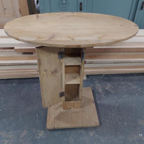 Grenen sidetable, tafel onderstel, grenenhout, bijzettafel, Huis en Inrichting, Tafels | Sidetables, Gebruikt, 25 tot 50 cm, 50 tot 100 cm