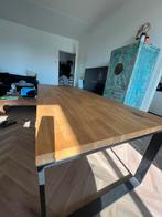 Stevige houtblad eettafel te koop, Huis en Inrichting, Gebruikt, Ophalen of Verzenden