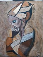 Vrouw met hoofddoek schilderij, Ophalen