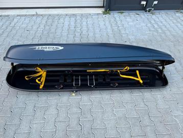 Mooie grote Hapro Probox 325 sport blauwe dakkoffer skibox  beschikbaar voor biedingen