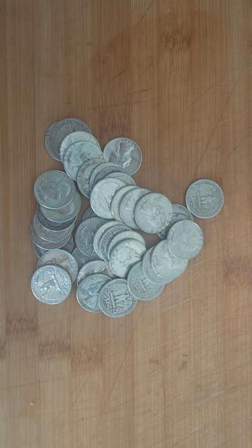 USA silver quarters  beschikbaar voor biedingen