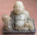 Mooie, kleine lachende boeddha, steen (jade?), China, Antiek en Kunst, Ophalen of Verzenden