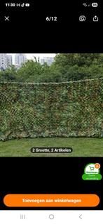 2 camouflage doeken  2meter bij 3 meter per stuk, Ophalen of Verzenden, IJzer