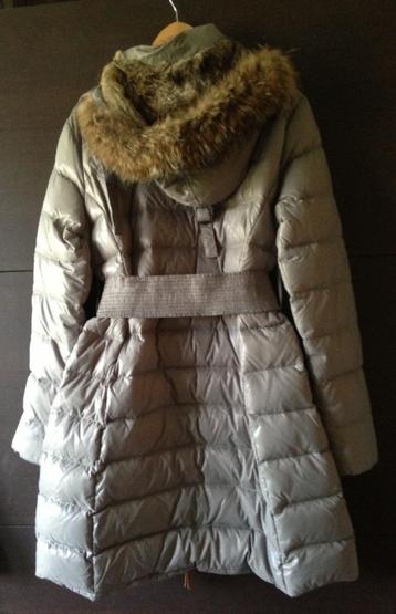 MOSCOW winterjas jas lang licht grijs donsjas echte bont XL beschikbaar voor biedingen