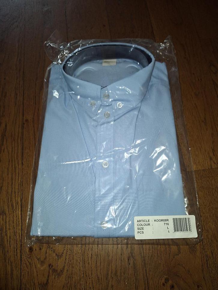 (Werk) overhemd (lange mouw) maat L, blauw T'riffic, Kleding | Heren, Overhemden, Nieuw, Halswijdte 41/42 (L), Blauw, Ophalen of Verzenden