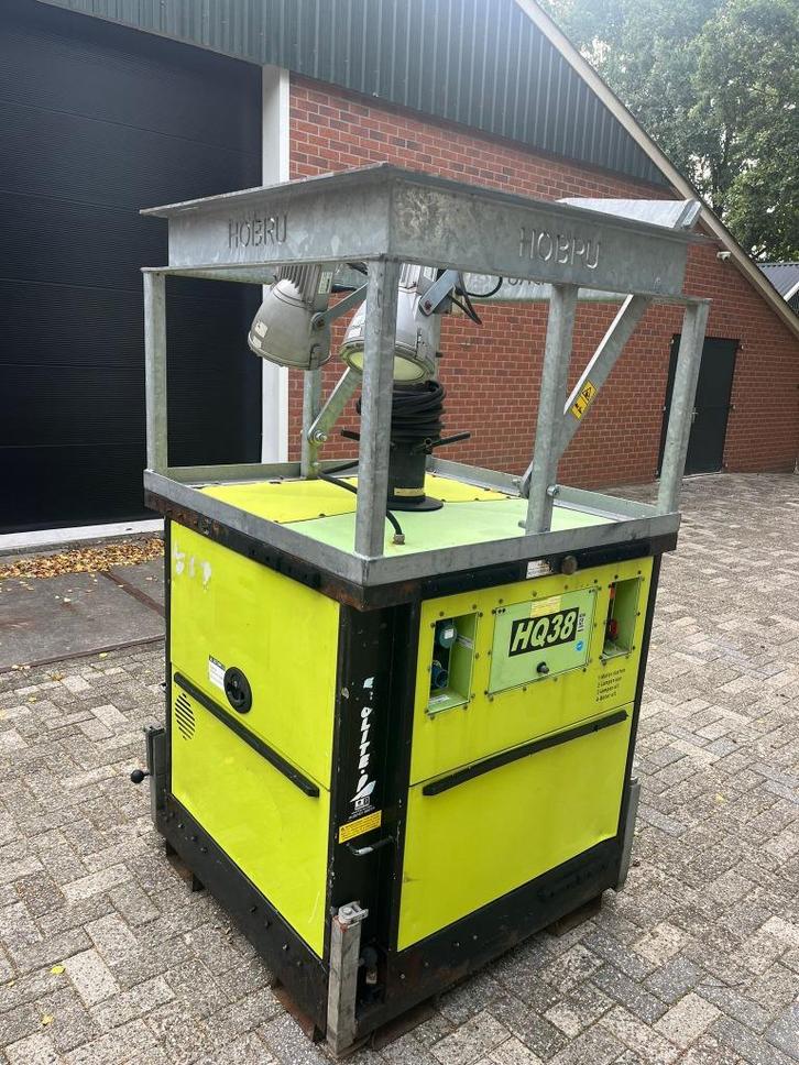 2 x lichtmast met generator, Zakelijke goederen, Machines en Bouw | Aggregaten, Ophalen