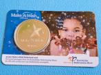 30 jaar Make a Wish Penning 2018 in coincard, Postzegels en Munten, Penningen en Medailles, Ophalen of Verzenden, Overige materialen