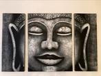 Boeddha 3 Luik schilderij, 78 cm hoog en 30 / 60 / 30 breed, Ophalen of Verzenden, Zo goed als nieuw