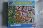 3 That's life puzzels van 1.000 stukjes, Ophalen of Verzenden, 500 t/m 1500 stukjes, Zo goed als nieuw, Legpuzzel