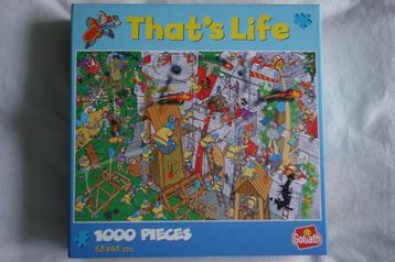 3 That's life puzzels van 1.000 stukjes beschikbaar voor biedingen