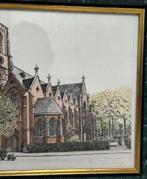 Tekening Belgie Schilde kerk Sint-Guibertus Sus Candalime, Antiek en Kunst, Ophalen of Verzenden
