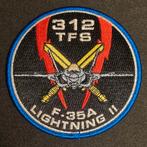 RNLAF 312 Squadron F-35A Lightning II Patch, Ophalen of Verzenden, Luchtmacht, Nederland, Embleem of Badge