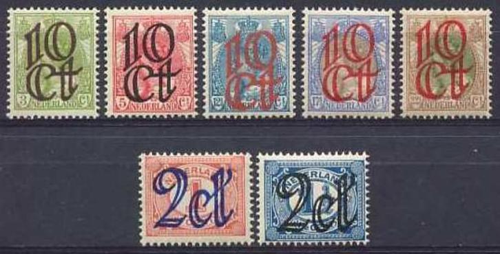 Nederland NVPH nr 114/20 ongebruikt Opruimingsuitgifte 1923, Postzegels en Munten, Postzegels | Nederland, Postfris, T/m 1940