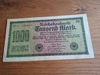 1000 mark/1922/Reichsbanknote, Verzenden, Duitsland, Los biljet