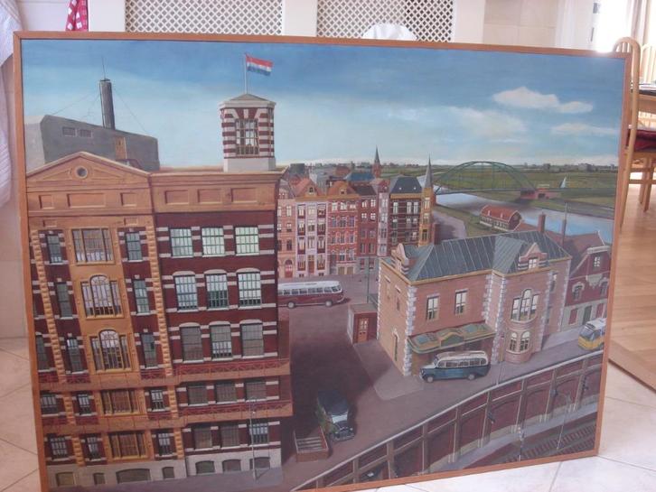 Schilderij van Tetman Hettema, Antiek en Kunst, Kunst | Schilderijen | Modern, Ophalen