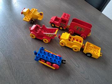 Lego Duplo Autootjes/Aanhangertjes/Vliegtuig beschikbaar voor biedingen