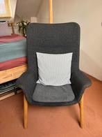 IKEA VEDBO Fauteuil Hoge Rugleuning Grijs, Ophalen, Gebruikt, 75 tot 100 cm, Stof