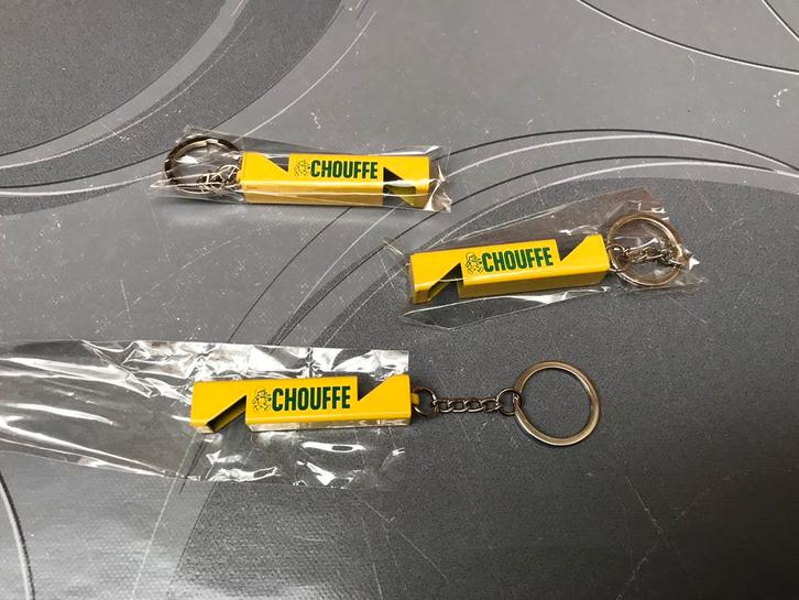 Chouffe sleutelhanger/stoppentrekker,3st.voor9€, Verzamelen, Biermerken, Nieuw, Overige typen, Overige merken, Ophalen of Verzenden