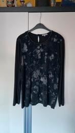 Erfo dames shirt feestelijk zwart zgan zwart 48, Ophalen of Verzenden, Zo goed als nieuw, Maat 46/48 (XL) of groter, Zwart