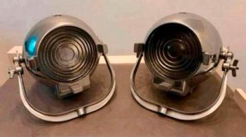 2x Theaterlamp ‘ Strand Electric Patt123 ‘ vintage, zeldzaam beschikbaar voor biedingen