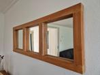 Teak houten spiegel 100 x 40 cm, Huis en Inrichting, Minder dan 100 cm, 75 tot 100 cm, Rechthoekig, Zo goed als nieuw