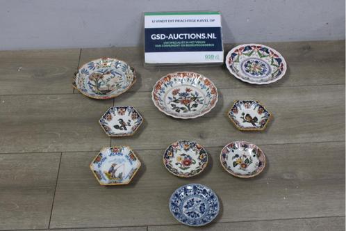 9 Porseleinen Makkum Wandbordjes, Antiek en Kunst, Antiek | Wandborden en Tegels, Ophalen of Verzenden