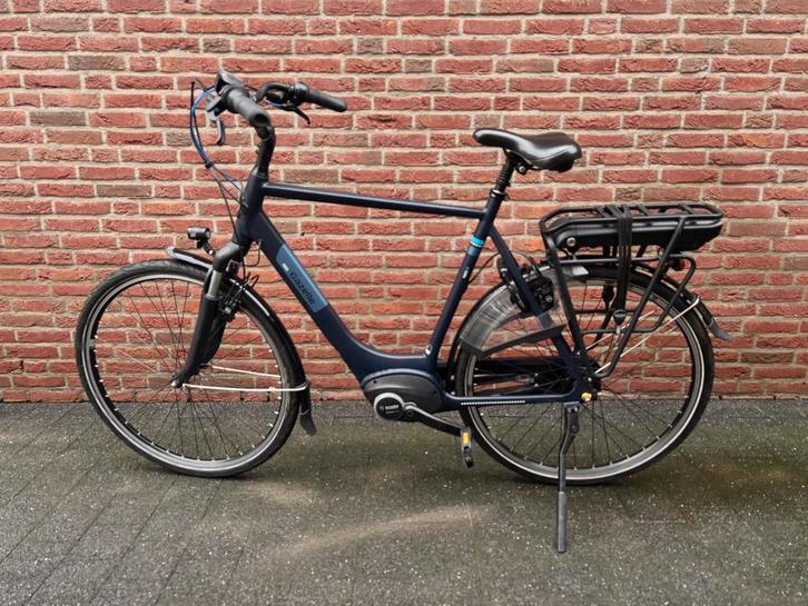Gazelle Paris C7+ plus HMB, Bosch middenmotor, blauw mat., Fietsen en Brommers, Elektrische fietsen, Zo goed als nieuw, Gazelle