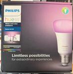 Philips HUE E27 White & Color Starterset met Plug en Dimmer., Huis en Inrichting, Lampen | Losse lampen, Ophalen of Verzenden
