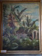 KALI JAKARTA * OLIEVERF OP DOEK * Gesigneerd *, Antiek en Kunst, Kunst | Schilderijen | Klassiek, Ophalen of Verzenden