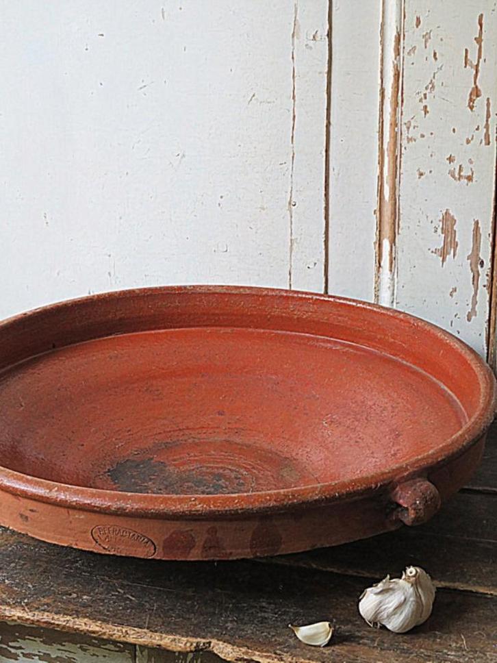 aardenwerk schaal antiek, Huis en Inrichting, Woonaccessoires | Schalen en Manden, Zo goed als nieuw, Rond, Glas, Verzenden