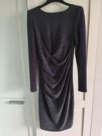 Zilveren glitterjurk, Zwart, Ophalen of Verzenden, Zo goed als nieuw, Maat 36 (S)