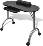 Inklapbare Manicure Tafel met Wielen, Ophalen, 50 tot 100 cm, Nieuw, Tafelblad