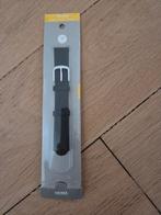 horlogebandje, zwart, dames, 16 mm NIEUW!, Overige merken, Leer, Polshorloge, Nieuw