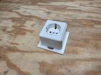 Opbouw wandcontactdoos incl muurplaat, Ophalen of Verzenden, Gebruikt, Stopcontact