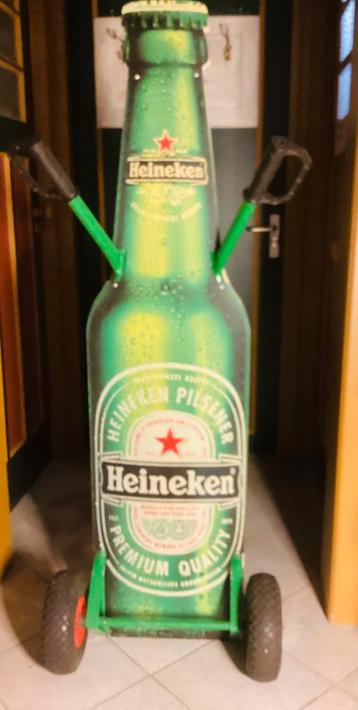 Heineken reclame steekwagen/ display voor 3 kratten beschikbaar voor biedingen