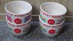 4 Koffiekopjes Van Douwe Egberts Van Aardewerk., Huis en Inrichting, Keuken | Servies, Ophalen of Verzenden, Zo goed als nieuw