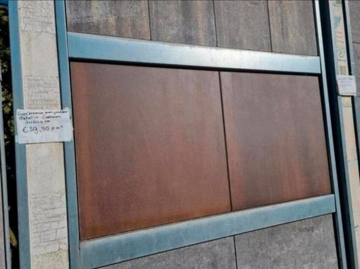 Geoceramica bruin keramische tuintegels 60x60 s-partij, Tuin en Terras, Tegels en Klinkers, Nieuw, Terrastegels, Keramiek, 10 m² of meer