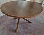 Vintage Gerard Geytenbeek AZS "Plataan" eettafel, Ø 120 cm, Ophalen, Gebruikt, Rechthoekig, 100 tot 150 cm