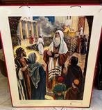 Oude schoolplaat nr. 35: Opdracht in de tempel *, Ophalen